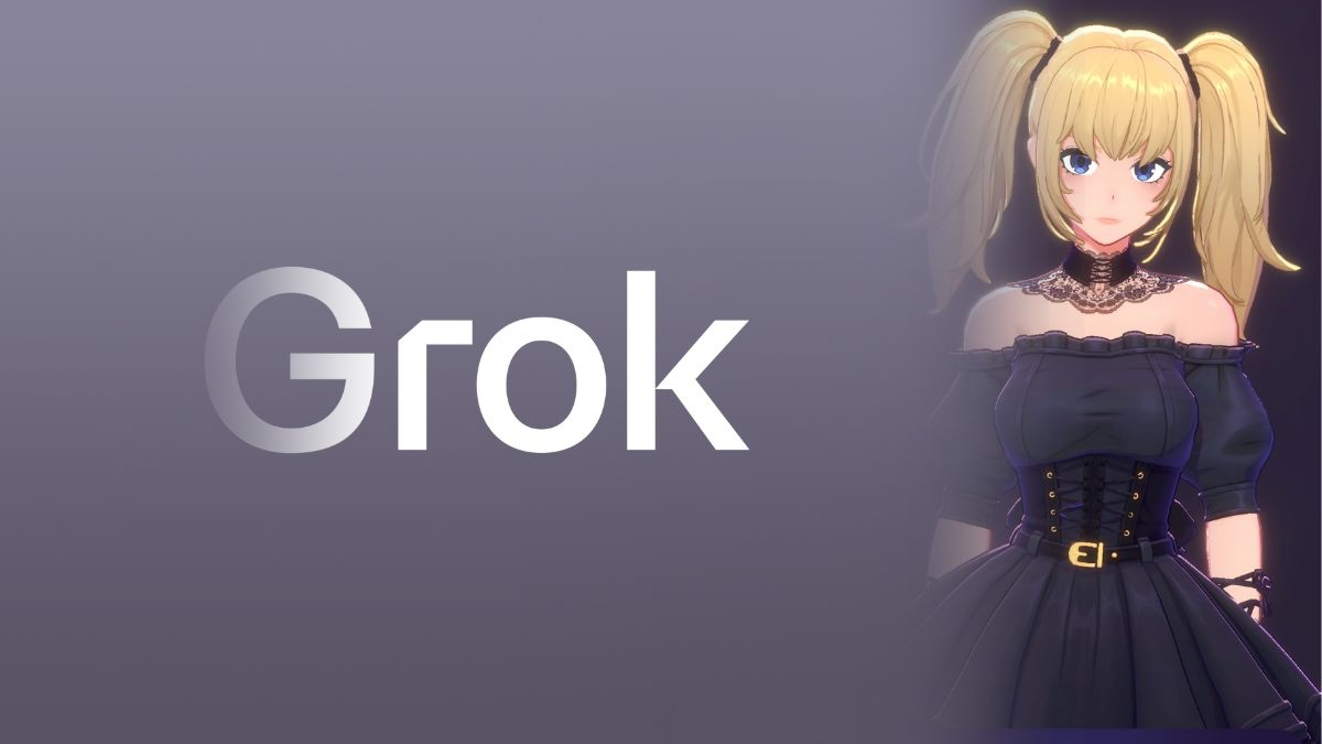 Grok AI Ani Companion Chatbot Interface